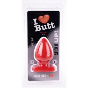 Plug Spade M I Love Butt 11 x 6.7 cm Rouge