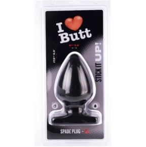 Plug Spade L I Love Butt 15 x 9 cm Noir