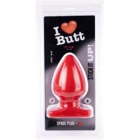 Plug Spade L I Love Butt 15 x 9 cm Rouge