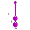 Boules de Geisha Vibrantes Werner Violettes - 3.4 cm