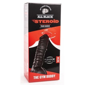 Gode ABS10 The Gym Buddy All Black Steroïd 27 x 8.5cm