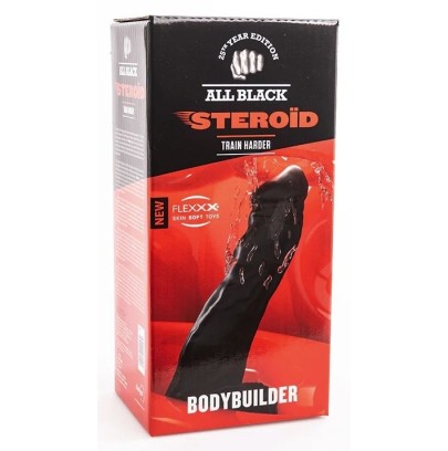 Gode ABS06 Bodybuilder All Black Steroïd 26 x 8cm