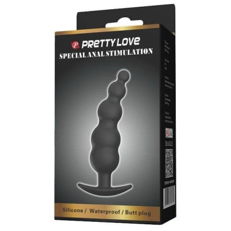 Stimulateur de Prostate silicone noir 11 x 2.9 cm