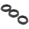 Lot de 3 Cockrings Silicone Heavy C-Ring Noirs