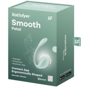 Vibromasseur Connecté Point G Smooth Petal 8.5 x 3.8cm Vert Menthe