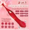 Stimulateur de clitoris Onax Double Pulse Rouge