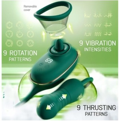 Stimulateur Anal Triple Action+ 10 x 3.7cm