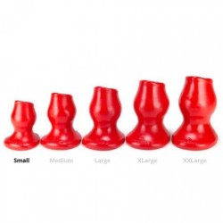 Plug Tunnel Pig-Hole rouge Small - 7 x 4.5 cm- Plugs Tunnels en stock sur Fun et plaisirs