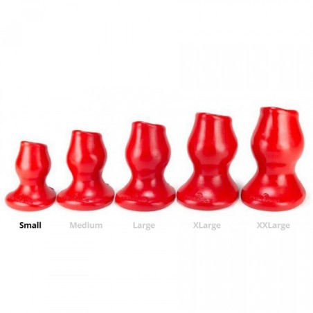 Plug Tunnel Pig-Hole rouge Small - 7 x 4.5 cm- Plugs Tunnels en stock sur Fun et plaisirs