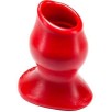 Plug Tunnel Pig-Hole rouge Small - 7 x 4.5 cm