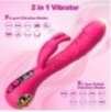 Vibro Rabbit Spotbit 14 x 3.7cm Rose