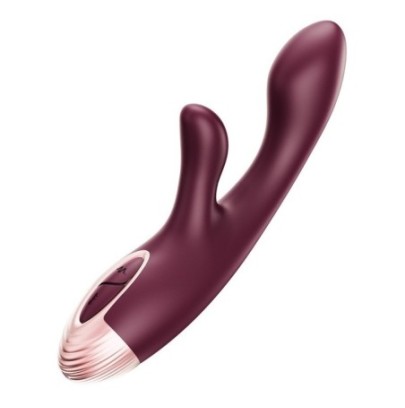 Vibro Rabbit Kelly 10 x 3.2cm Bordeaux disponible sur Fun et plaisirs