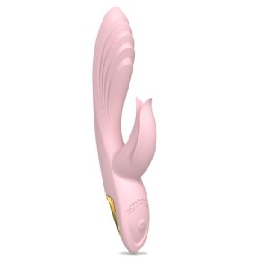 Vibro Rabbit Twist Vibe 12 x 3.4cm Rose disponible sur Fun et plaisirs