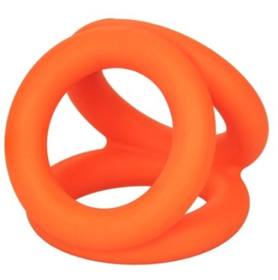 Ballstretcher en silicone Alpha Tri-Ring 38 mm Orange disponible sur Fun et plaisirs