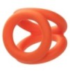 Ballstretcher en silicone Alpha Tri-Ring 38 mm Orange