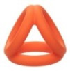 Ballstretcher en silicone Alpha Tri-Ring 38 mm Orange