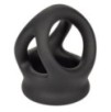 Ballstretcher en silicone Alpha Dual 37 mm Noir