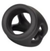 Ballstretcher en silicone Alpha Dual 37 mm Noir