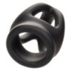 Ballstretcher en silicone Alpha Dual 37 mm Noir