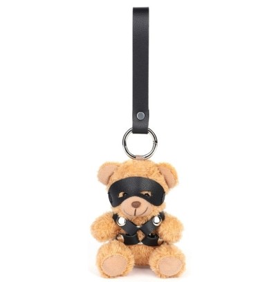 Ours Peluche Porte-Clés Beari Harness Noir disponible sur Fun et plaisirs