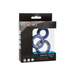 Lot de 3 Cockrings Link Up Bleus