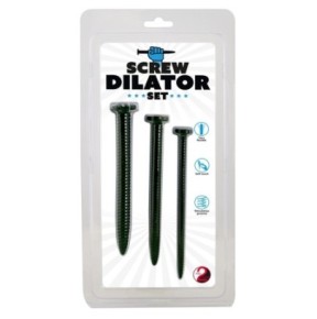 Lot de 3 Tiges d'urètre Screw Dilator 15 cm - Diamètre 6 à 13 mm