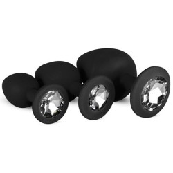 Pack de 3 plugs Bijou- Bijoux Anal en stock sur Fun et plaisirs