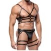 Harnais En Cuir Torse et Cuisses Leatherset M/L