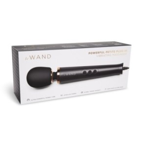 Wand Powerful Petite Plug-In 25cm Tête 47mm Noir