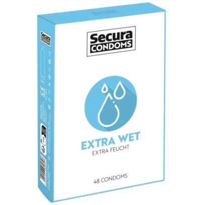 Préservatifs lubrifiés Extra Wet x48 disponible sur Fun et plaisirs