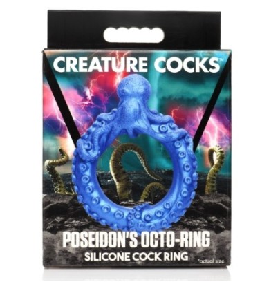 Cockring Poseidon's Octo-ring Bleu