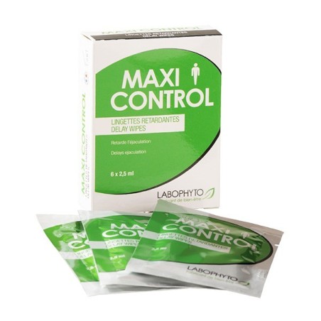 Lingettes retardantes Maxi Control x6- Retarder l'Éjaculation en stock sur Fun et plaisirs