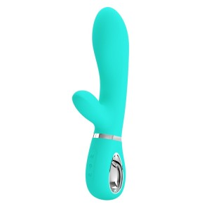 Vibro Rabbit Thomas 11 x 3.8cm Turquoise disponible sur Fun et plaisirs