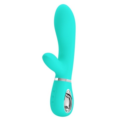 Vibro Rabbit Thomas 11 x 3.8cm Turquoise disponible sur Fun et plaisirs