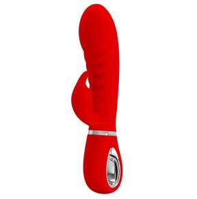 Vibro Rabbit Prescott 12 x 3.9cm Rouge disponible sur Fun et plaisirs