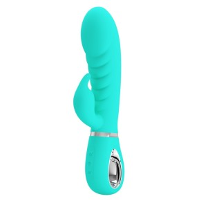 Vibro Rabbit Prescott 12 x 3.9cm Turquoise disponible sur Fun et plaisirs