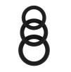 Lot de 3 cockrings Sono N°25 Noirs