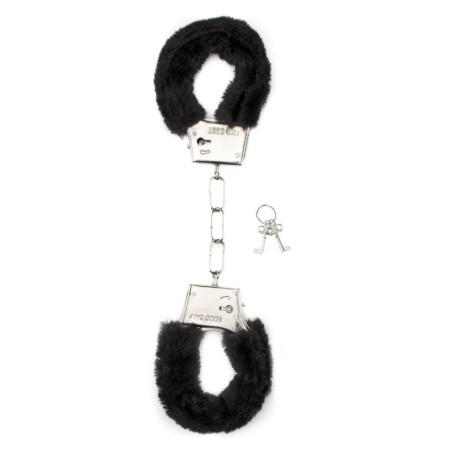 Menottes en fourrure Furry - Black- Menottes en stock sur Fun et plaisirs