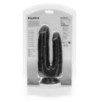 Double Gode Double Trouble 15 x 4.5cm Noir