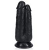 Double Gode Two In One 15.5 x 6.5cm Noir