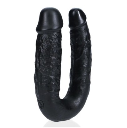 Double Gode U Shape 12 x 3cm Noir disponible sur Fun et plaisirs