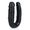 Double Gode U Shape 12 x 3cm Noir