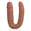 Double Gode U Shape 12 x 3cm Marron