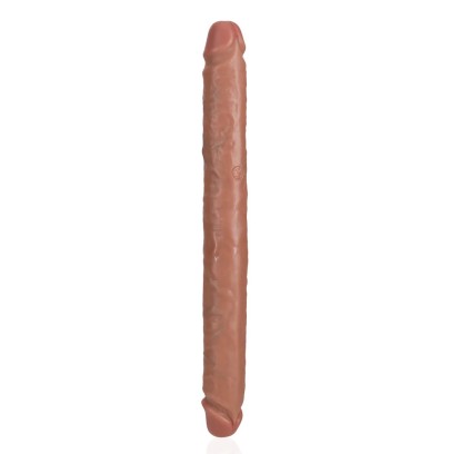 Double Gode Straight Slim 35.5 x 3.8cm Marron disponible sur Fun et plaisirs