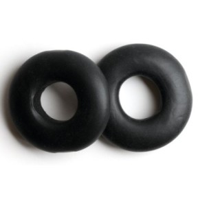 Lot de 2 Cockrings souples Stacker 20 mm Noirs disponible sur Fun et plaisirs