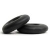 Lot de 2 Cockrings souples Stacker 20 mm Noirs