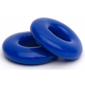 Lot de 2 Cockrings souples Stacker 20 mm Bleus disponible sur Fun et plaisirs