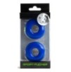 Lot de 2 Cockrings souples Stacker 20 mm Bleus
