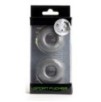 Lot de 2 Cockrings souples Stacker 20 mm Gris