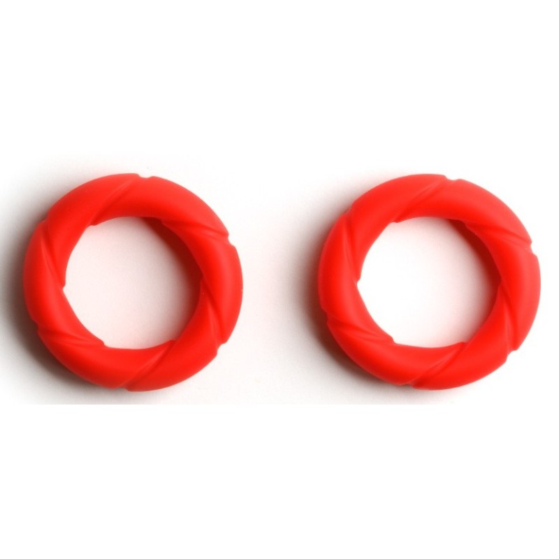 Lot de 2 Cockrings Ready Rings Rouges